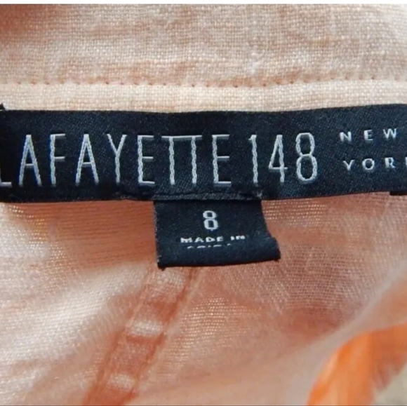 Lafayette 148 Linen Button Down Top - Picture 2 of 3